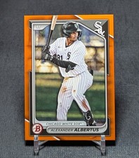 Alexander Albertus Orange /25 Rookie 2024 Bowman Draft Card #BD-164 White Sox