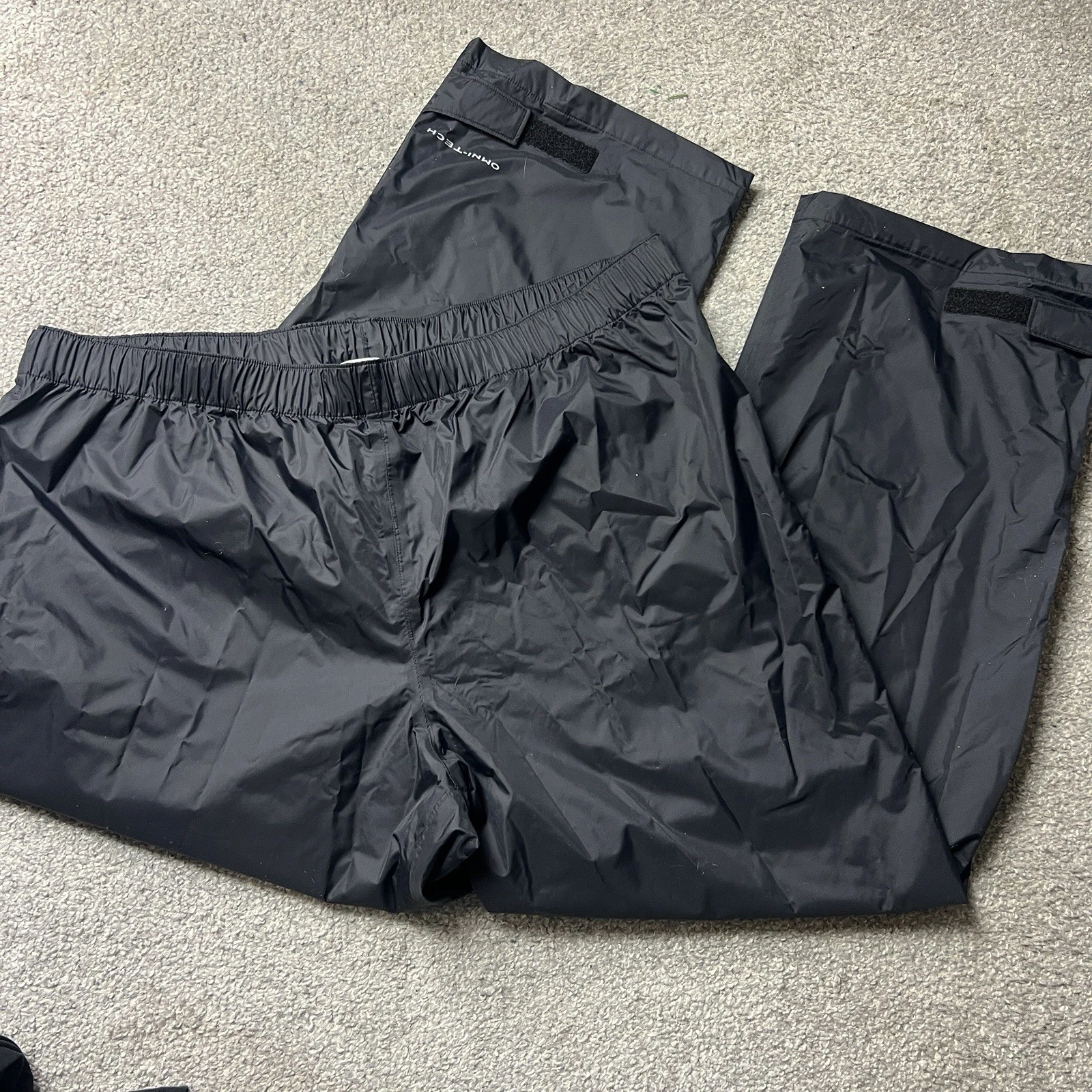 Columbia Pants Men's 3X Rebel Roamer Rain Black Omni-Tech Waterproof 32” Inseam