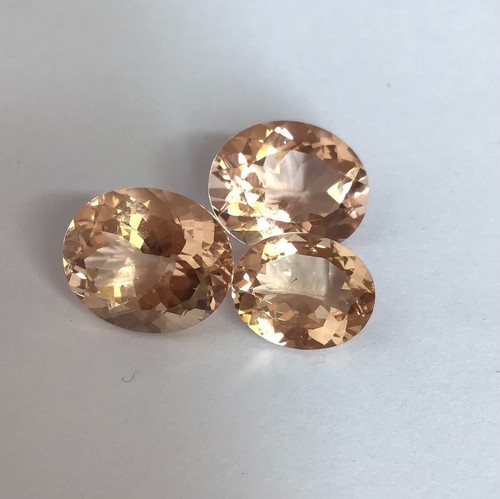 AAA Peach Morganite Natural Oval Cut Faceted Loose Gemstone Making All Jewelry - Picture 8 of 10