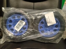 Powerhobby Raptor XL Belted Tires/Viper  2 Wheels Blue Traxxas X-Maxx 24mm HEX  