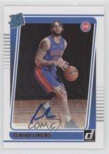2021-22 Panini Donruss Rated Rookie Signatures Isaiah Livers #227 Auto 0c6