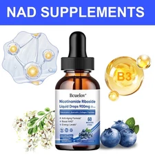 Nicotinamide Riboside Liquid Drops Support Energy Levels 60 ml