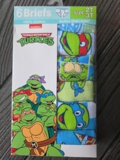 TEENAGE MUTANT NINJA TURTLES 2T/3T 6pk Briefs 100 cotton Brand New