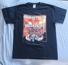 Vtg Megadeth Shirt Short Sleeve Tour T-Shirt 2008 Gigantour New