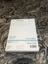 DermaGinate Ag Alginate Antibacterial Silver Wound Dressing, 4" x 5" Box of 10.