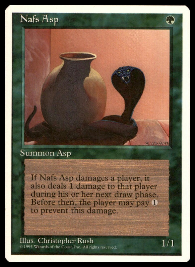 Nafs Asp Common Fourth Edition Magic: The Gathering Lightly Played