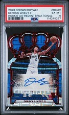 2023 Crown Royale Dereck Lively #RCLIV RC Auto Red International /18 PSA 6