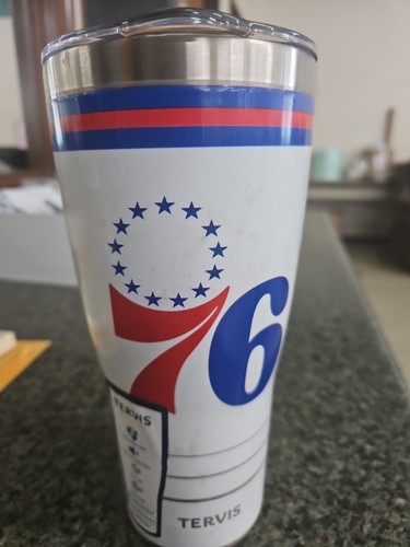 PHILADELPHIA 76ERS TERVIS TUMBLERS 30OZ SWISH STAINLESS STEEL TUMBLER White NBA