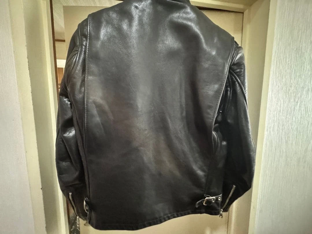 Chaqueta de cuero Schott 141 Single Rider talla 34 negra