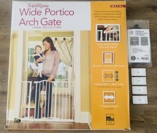 Bundle Baby Pet Gate Ivory, Wall Nanny Wall Protector, Childproof Cabinet Locks