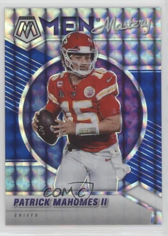 2021 Panini Mosaic Men of Mastery Blue Prizm 55/99 Patrick Mahomes II #MM1 3h1