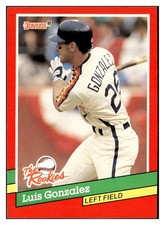 Luis Gonzalez 1991 Donruss The Rookies Rookie RC #17 Houston Astros *342
