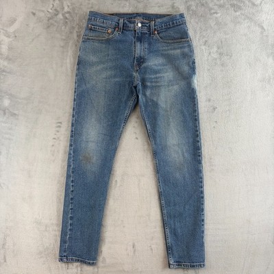 Levi s 512 Slim Taper Jeans W32 L32 Blau Denim Zip Fly Classic Fit