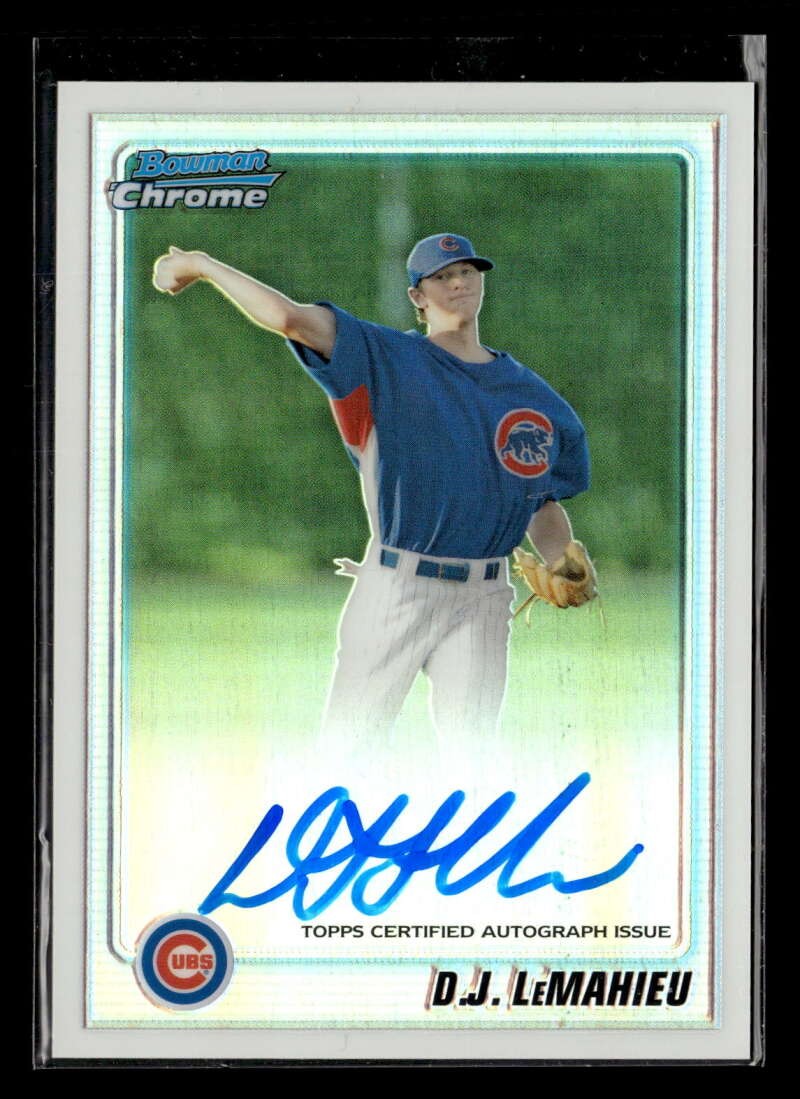 2010 Bowman D.J. LeMahieu Chrome Auto Autograph Refractor /500 #BCP110 SE1241