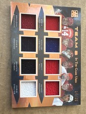 In the Game 2017 Used Team 8 Memorabilia Card T8-03 Red Wings Yzerman Shanahan …