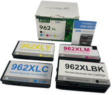962XL Ink Cartridges High Yield 4-Pack For OfficeJet Pro 9010 9012 9022 Printers