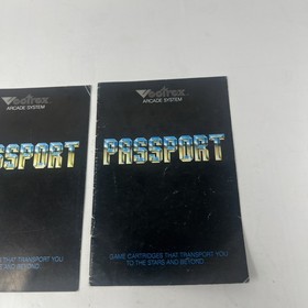 Vectrex Arcade System Passport Lot Of 2