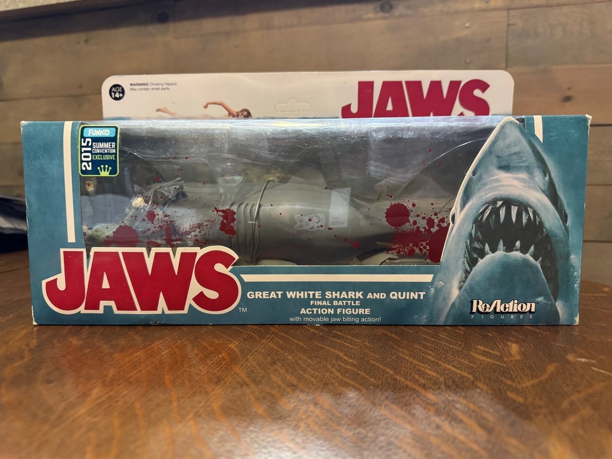 FUNKO REACTION SDCC 2015 EXCLUSIVE JAWS SHARK QUINT BLOODY