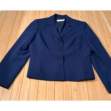 Tahari Arthur S. Levine Women's Navy Blue Blazer Size 10