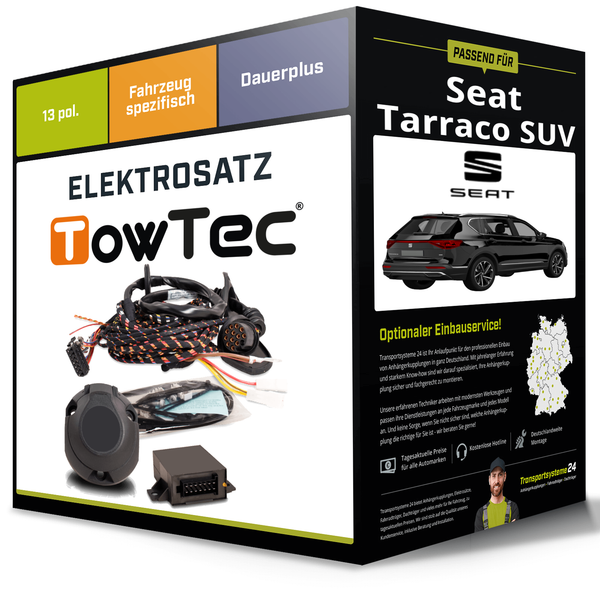 Elektrosatz 13-Pol Spezifisch für Seat Tarraco SUV 09.2018-05.2024 NEU Towtec-image