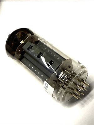 one electron tube 6P45S  Russian made NOS with ceramic socket  Dated 1989