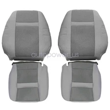 For 06-10 Dodge Ram Driver & Passenger Bottom & Top Replacement Seat Cover Gray