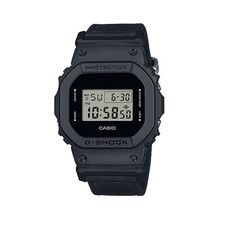 CASIO G-Shock Classic Black Watch with Cordura Cloth Band DW-5600BCE-1CR 