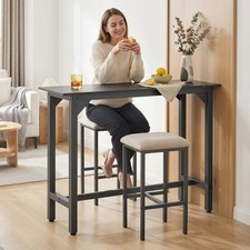 Bar Table Breakfast Dining Coffee Table w/ Adjustable Footpads