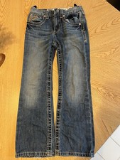 Ariat Youth Boy’s B4 Relaxed Fit Jeans Size 7 with adjustable waist
