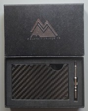 Mountain Voyage Co. Carbon Fiber Slim Wallet RFID in box