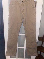 Carhartt Carpenter Work Utility Pants Brown Duck B324 DKH Men's 36x36