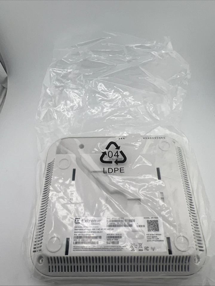Extreme Networks AP-7522I 802.11AC Wireless Access Point No Power Cord/Brackets - Image 2 of 4
