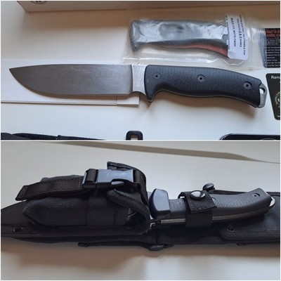  Messer ESEE 6 unlackiert + Scheide + Ersatzwangen - WUNDERSCHÖN! 