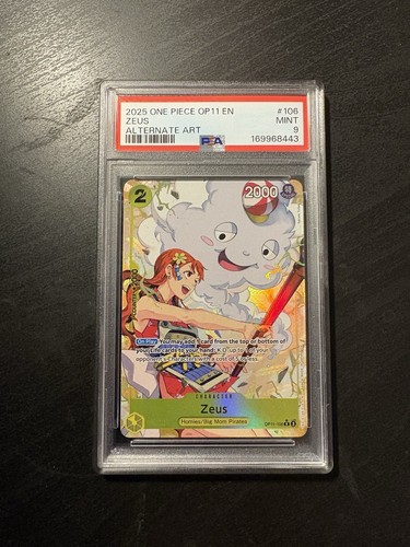 Zeus (Alternate Art) graded PSA 9 for sale on eBay