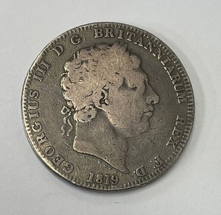 Great Britain 1819 Large Silver Crown Quite Popular
