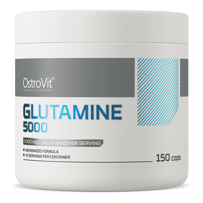 OstroVit Glutamin 5000 mg 150 Kapseln L Glutamin Aminosaeure Training EU 207g