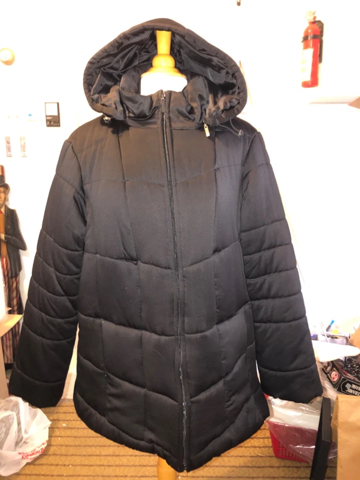 Style & Co. Quilted Hooded Jacket Size 2X - Image 2 of 4