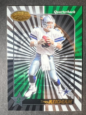 #ad 2000 Leaf Certified Troy Aikman #109 50% off 5 or more under $5 $4.00