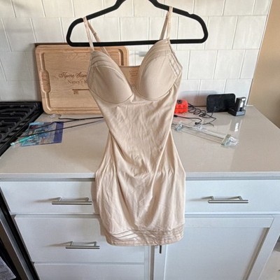 SPANX Assets Red Hot Label Beige Firm Control Shapewear Slip XL One Piece