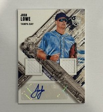 Josh Lowe AUTOGRAPH 2022 Diamond Kings DUAL PATCH AUTO⚾🔥