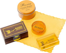 Violin Rosin 2 Pack, Natural Rosin with Case, Light Low Dust Rosin