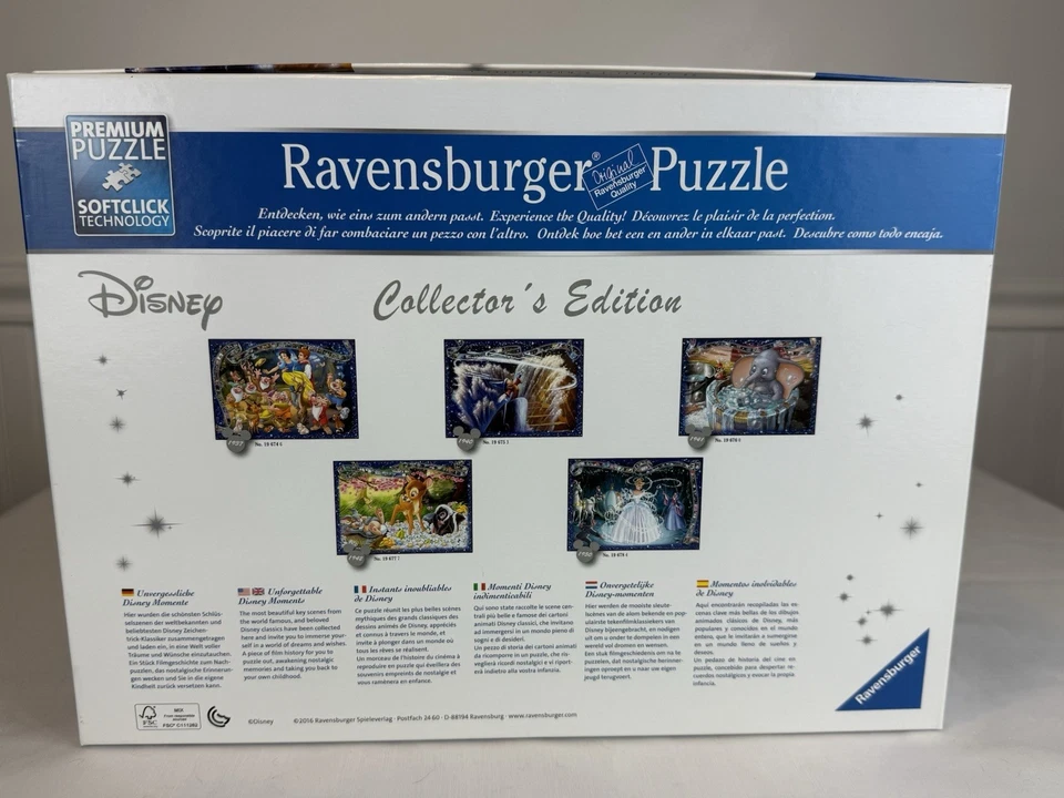 Ravensburger 1000pc Disney Collector's Edition Fantasia 2016 Jigsaw Puzzle RARE - Image 4 of 4