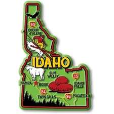 Idaho Colorful State Magnet by Classic Magnets, 2.7" x 4"