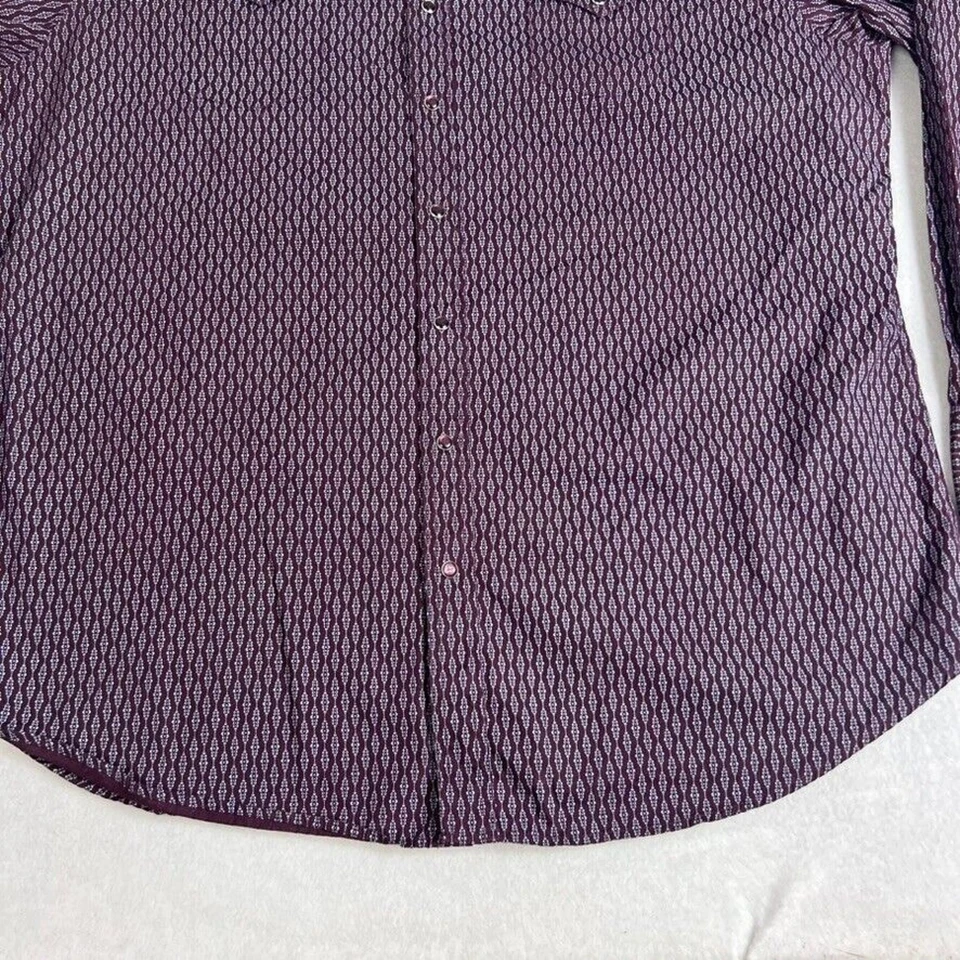 Stetson Shirt Mens 3XL Red Brown Button Up Long Sleeve Embroidered 11-001-0425-0 - Image 3 of 4