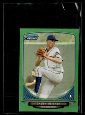 2013 Bowman Chrome Mini #152 Casey Meisner Green Refractors #/75 card