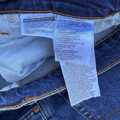 Nuevo 603 Levis Regular Corte Recto Jeans Para Hombre Talla W36 L32 Azul Denim Cremallera Mosca - Imagen 4 de 7
