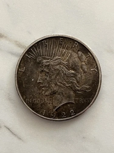 1922 Peace Dollar Philadelphia $1 Silver Coin Circulated Business Strike