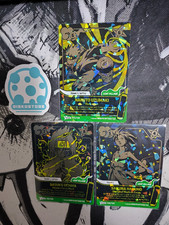 LOTTO SET 3X  TEAM NARUTO SAKURA SASUKE SECRET 133/135/136 MYTHOS TCG