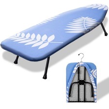 Mini Ironing Board 12"x32",Tabletop Ironing Boards with Removable Cotton Cove...