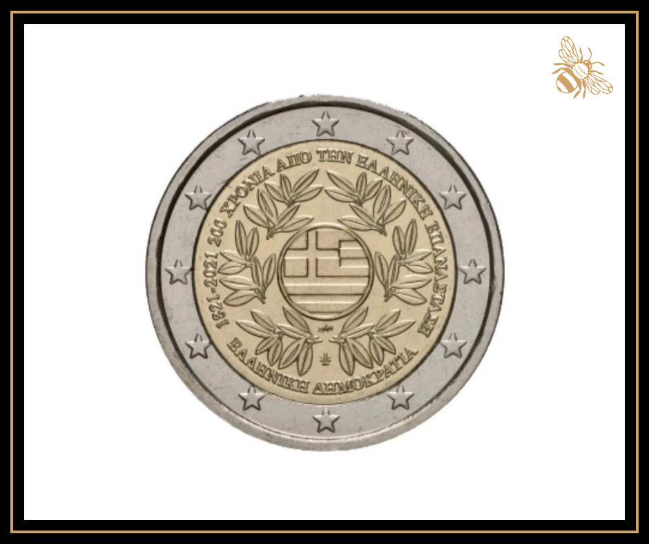 2€ UNC Grèce 2021 200 Ans de la Révolution